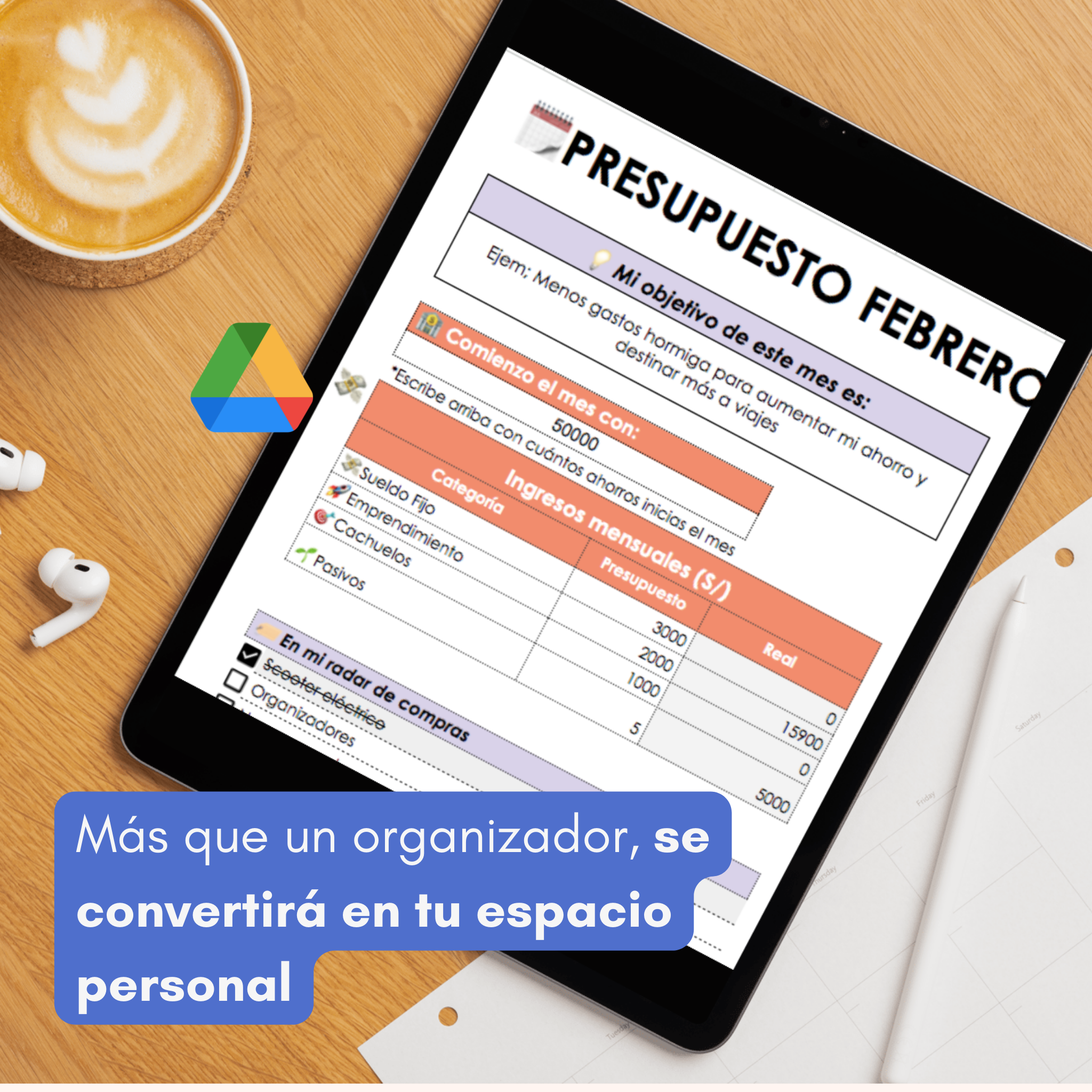 Planner Smart (Celular, PC & Tablet) | En Google Sheets