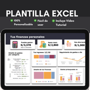 Plantilla de Finanzas Personales - Colores Pasteles