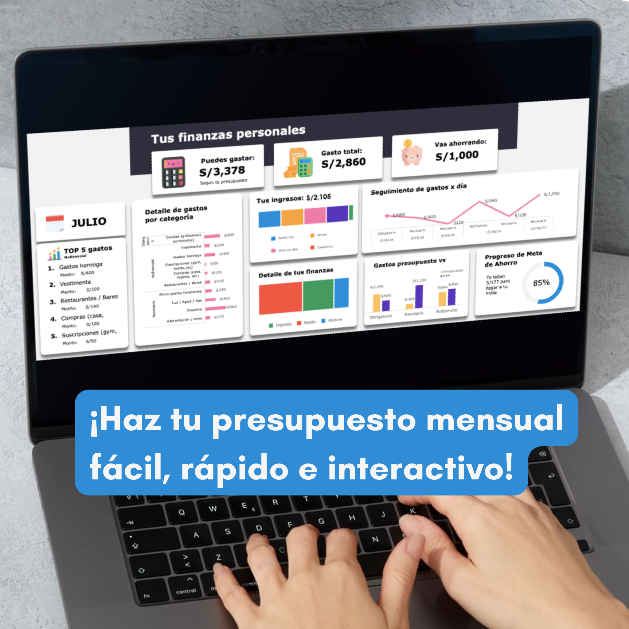 Planner Finanzas PC | En Excel 💻