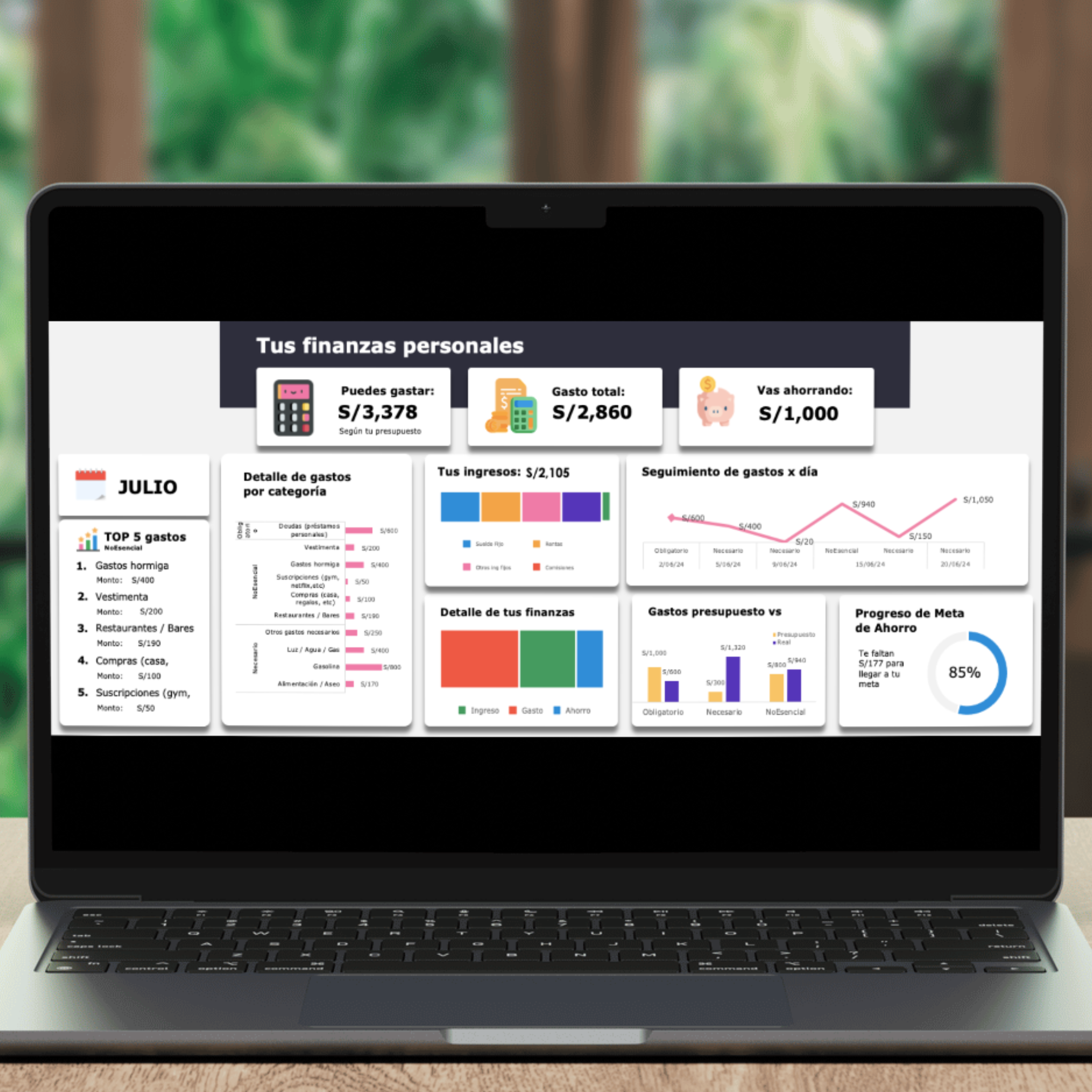 Planner Finanzas PC | En Excel 💻